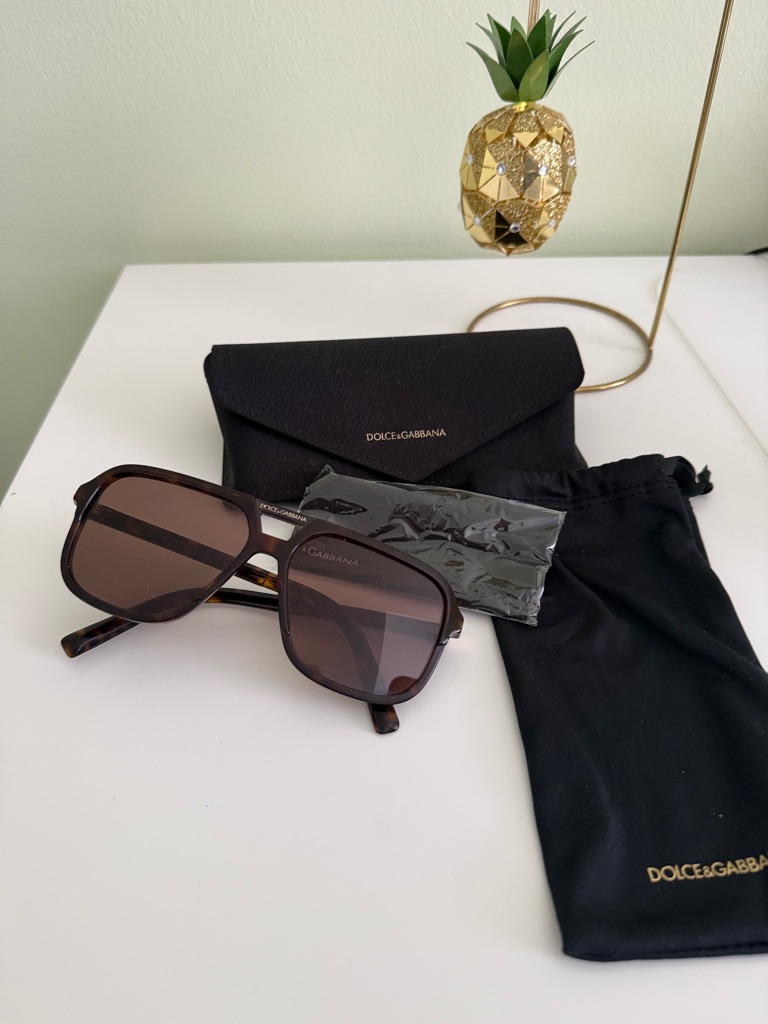 Dolce & Gabbana Brown Tortoiseshell Square Sunglasses